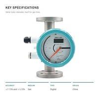 Débitmètre à pince numérique RUIJI NRLZZ en acier inoxydable, rotamètre à section variable pour gaz, précision +/-1,5%, garantie OEM 1 an