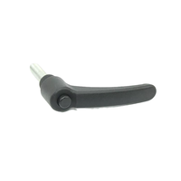 Poignée de tension industrielle OEM personnalisée en laiton moleté noir avec levier en plastique, filetée et cylindrique, réglable, pour fabricant