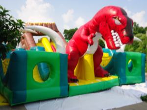 Offre Spéciale Jurassic Adventure terrain de jeu gonflable dinosaure géant dessin animé parc d'attractions gonflable sautant bonce house - Product Image 5