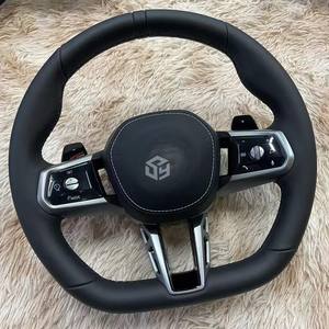 Volante deportivo M de cuero con paleta de cambio ancho personalizado para <span class=keywords><strong>BMW</strong></span> Serie F F30 F10 F20 X5 E70 E60 E71 E90 F22 F15 M3 <span class=keywords><strong>M5</strong></span> M6 - Product Image 5