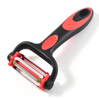 XN VP-001 Plastic Handmatige Roestvrijstalen Lemmet Roteerende Schilmes Multifunctionele 3-in-1 Groenteschiller