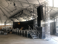 Structure de scène portable en alliage d'aluminium avec écran LED, plateforme de scène, structure d'éclairage, structure à spigots et toit