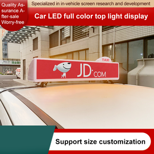 Écrans publicitaires numériques LED P8 pour voitures, double face, défilement extérieur, affichage LED pour toit de taxi, boîte lumineuse pour taxi, usine - Product Image 3