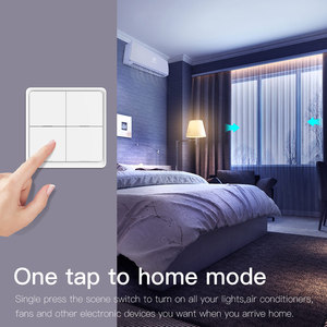 LangYeao Tuya Zigbee Wireless Scene <strong>Switch</strong> 1/2/3/4 Gang, CR2430 730 Days Battery Works with Alexa Google Home, 3 Trigger <strong>Modes</strong> - Product Image 5