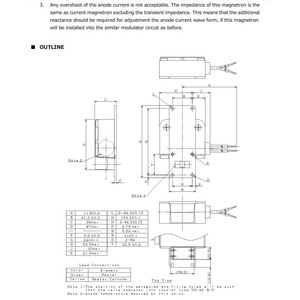 Magnetrón de banda X de 25 KW, marca X, modelo M1458A (lugar de origen original) para radar - Product Image 4