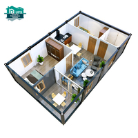 Fertighaus 2-stöckiges Container-Haus Modern Modulares Abnehmbares Containerhaus Preis Luxus-Hotel 2 3 Schlafzimmer 20 40 Fuß Villa