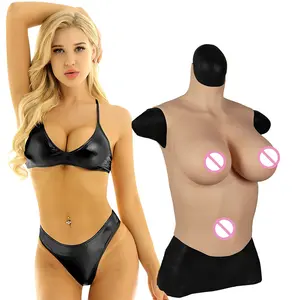 URCHOICE yarım vücut büyük gerçekçi silikon meme formları büyük sahte göğüs göğüsler Crossdresser transseksüel transseksüel Sissy