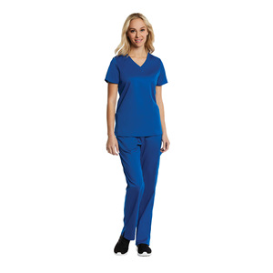 HZMNOI Women's V-Neck Scrub Set Moisture Wicking Elastic Hospital Uniforms For Medical Nursing Professionals - Product Image 5