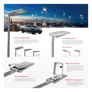 Iluminación LED para Carreteras Urbanas, Farola LED de 40W 60W 80W 100W 150W 200W, Iluminación para Estacionamientos, Jardines, Carreteras, Aceras y Plazas - Product Image 5