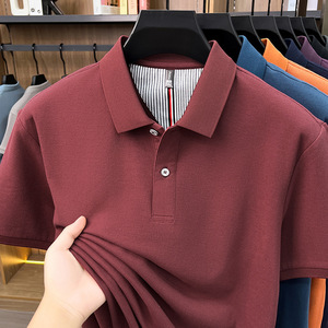<span class=keywords><strong>Polo</strong></span> in Cotone Spazzolato di Alta Qualità per <span class=keywords><strong>Uomo</strong></span>, Nuovo Stile Estivo 2026, T-shirt Casual e Traspirante a <span class=keywords><strong>Manica</strong></span> Corta - Product Image 2