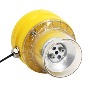 Segnalatore luminoso <span class=keywords><strong>lampeggiante</strong></span> a bassa intensità per ostacoli aeroportuali Tipo C (60-90 Fpm) GIALLO / BLU 40 cd al crepuscolo e di notte - Product Image 3