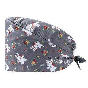 หมวกผ้าฝ้ายแบบใหม่สำหรับแพทย์และพยาบาล  หมวกผ่าตัด  หมวกสครับแบบสั่งทำได้ - Product Image 6