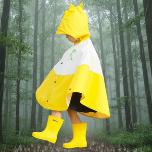 Impermeable Infantil con Estampado de Cerezas, Capa de Dibujos Animados, Transpirable e Impermeable - Product Image 1