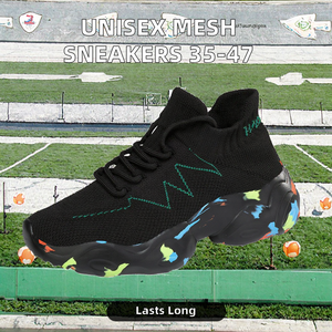 Unisex Talla 35-47 Transpirable Invierno Moda Malla Zapatillas Aumento de altura Punta cerrada Hombres Mujeres Verano Casual Correr Caminar - Product Image 2
