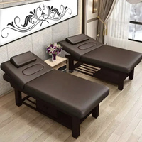 Nouveau Lit de Massage en Bois avec Trou dans le Dos, Réglable, Thérapie Thermique, Centre de Prévention de la Santé TCM, Salon de Beauté, Directement de l'Usine
