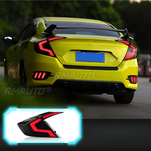 For Honda 10th gen Civic sedan 2016-2021 LED Daytime Running <b>Light</b> Waterproof Fog Lamp Car Taillight Assembly Body Kit - Product Image 3