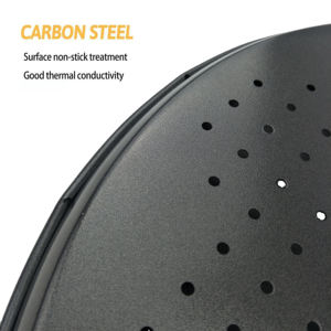 AOLIJUE-utensilios de cocina para <span class=keywords><strong>Pizza</strong></span>, sartén de malla personalizada Circular de Metal para hornear, bandeja antiadherente para <span class=keywords><strong>Pizza</strong></span> con agujeros - Product Image 5