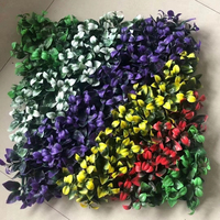 Panneau mural vertical de jardin décoratif en plastique, plante artificielle verte