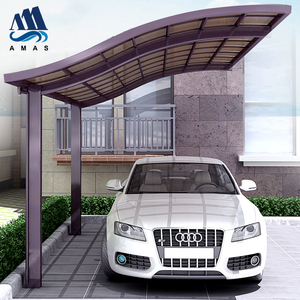 Cochera Doble de Aluminio con Cubierta de Policarbonato de 5.5*6*3m, Pérgola Exterior Independiente - Product Image 3