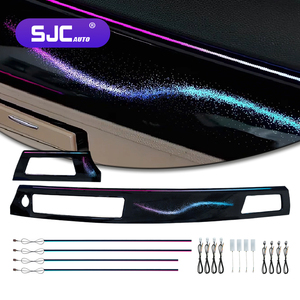 Intérieur de voiture SJC pour BMW Série <span class=keywords><strong>3</strong></span> (E90) modèles 2005-2012, éclairage ambiant automatique à LED rotatif 64 couleurs, style symphonie galaxie - Product Image 1