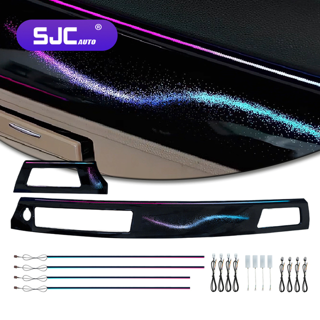 SJC Car Interior for BMW 3 Series (E90) 2005-2012 Models 64-color Automatic LED Rotating Symphony Galaxy Style Ambient Lighting