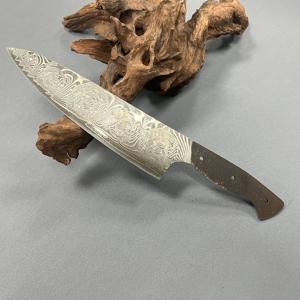 Nombre d'or Damas Gyuto couteau lame femme au foyer préférence Chef couteau lame ébauches VG-10 pleine Tang lame fixe - Product Image 5