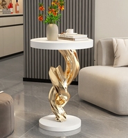 Grande table basse multifonctionnelle moderne en résine écologique pour décoration de sol, à placer près du canapé ou du téléviseur