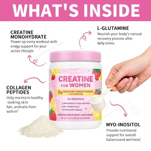 Poudre de Créatine Monohydrate Personnalisée pour Femmes, Formule Micronisée 11-en-1 à Absorption Rapide, Essentiels de Gym, Vente en Gros à Prix Abordable - Product Image 3