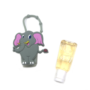 Nouveauté 2022 : Étui en plastique personnalisé pour flacon de désinfectant pour les mains, mignon, format <span class=keywords><strong>poche</strong></span>, 30 ml, avec support en silicone et flacon <span class=keywords><strong>vide</strong></span> - Product Image 4
