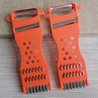 Keuken Roestvrijstalen Blad Knoflookmolen Groenteschiller En Rasp Multi-Functionele Handleiding Fruit & Groente Dunschiller Tool