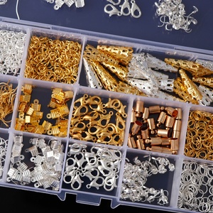 Kits de fabrication de bijoux très vendus, crochets pour boucles d'oreilles, épingles à tête, anneaux de jonction, fermoirs à homard, kit de fournitures pour la fabrication de bijoux DIY - Product Image 1