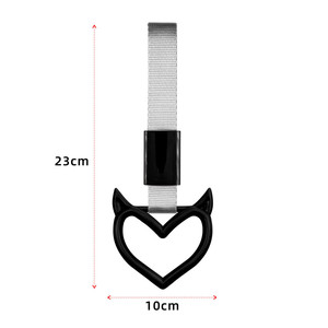 Anneau Flèche de Cupidon, Breloque de Sangle de Voiture, Cœur Petit <span class=keywords><strong>Diable</strong></span>, Accessoires pour Sac à Dos d'Étudiant, pour Train, Bus, Poignée et Sangle - Product Image 6