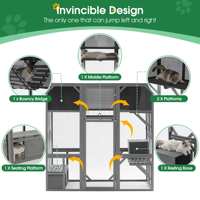 Maison pour chat en bois d'extérieur sur mesure, fabrication en gros
