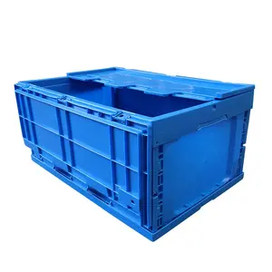 加入塑料折叠可堆叠移动箱塑料可折叠周转箱运输手提箱储物箱可折叠容器
