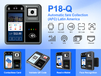 Validador de Autobús Inteligente P18-Q AFC 4G NFC Android, Terminal de Pago de Boletos con Código QR, Cobro de Tarifas sin Efectivo