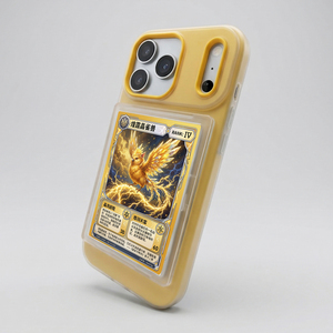 Funda Premium para Teléfono con Diseño de Tarjeta Coleccionable, Color Sólido, Resistente a Impactos, para <span class=keywords><strong>iPhone</strong></span> 17 16 15 Pro Max - Product Image 1