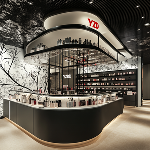 5 Tier sơn móng tay hiển thị 360 acrylic xoay hiển thị giá tổ chức đứng trang điểm mỹ phẩm lưu trữ hộp <span class=keywords><strong>Carousel</strong></span> kệ - Product Image 3