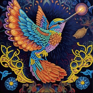Kit de Peinture Diamant Xixi Personnalisé en Acrylique Forme Irrégulière, DIY Art Moderne Classique, Hibou Animal, Ensemble d'Artisanat Écologique - Product Image 4