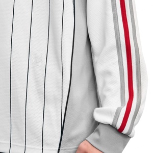 Wholesale Lightweight Breathable Mesh Jersey Unisex Printed <b>Stripe</b> <b>Long</b> <b>Sleeve</b> <b>T</b>-<b>shirt</b> Custom Screen Printing logo Men's Tee - Product Image 6