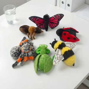 Juguetes de Peluche de Insectos Realistas Personalizados: Abeja, Mariposa, <span class=keywords><strong>Araña</strong></span>, <span class=keywords><strong>Mantis</strong></span> y Mariquita, Muñecos de Peluche para Niños - Product Image 2