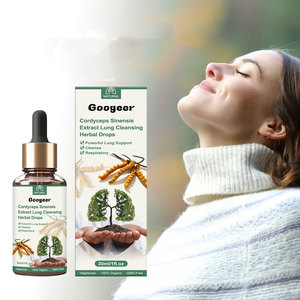 Nouvelles gouttes à base de plantes Googeer pour le nettoyage des poumons, soulageant l'inconfort, nettoyant, rafraîchissant et confortable, à base d'extrait de Cordyceps <span class=keywords><strong>Sinensis</strong></span> - Product Image 1