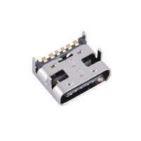 Connecteur femelle USB 3.1 à quatre broches, prise de charge Type-6 broches, connecteur femelle à montage en surface, connecteur femelle USB 3.1 TYPE-C 6P