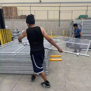 Panneaux de clôture temporaires en treillis métallique galvanisé pour <span class=keywords><strong>chantier</strong></span> de construction, 6 pieds, 8 pieds, 10 pieds, 12 pieds - Product Image 2