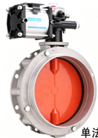 Vanne papillon en polyuréthane V1FS250SN, Vanne papillon manuelle à siège pour pièces de rechange de machines de construction en stock