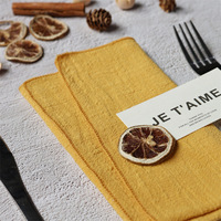 Serviette en tissu de décoration de table Serviettes en tissu de coton Gaze douce Serviettes de dîner d'automne pour la fête de mariage de Noël