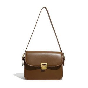 Bolso cruzado compacto y moderno de cuero 100% genuino para mujer, ligero, duradero, de cuero suave, correa ajustable, múltiples opciones - Product Image 5