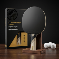 Raquette de tennis de table STIGA Carbon+ 5 étoiles, raquette de ping-pong professionnelle pour tournoi, caoutchouc approuvé ITTF