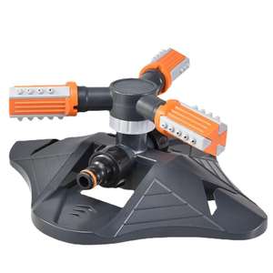 Ensemble de têtes d'arrosage rotatives orange-rouge, rotation automatique à 350 degrés pour l'arrosage des pelouses et des jardins - Product Image 3