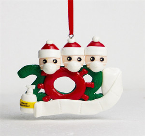 2020 quarantaine Noël Anniversaire Fête Décoration Cadeau Produit Personnalisé Ornement Suspendu, Pandémie-Distanciation Sociale - Product Image 2