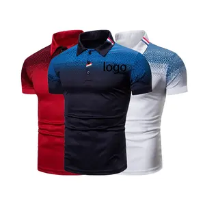 2023 Custom Oem Logo Gesublimeerd Golf Polo T Shirt Custom Polo Shirt Voor Mannen